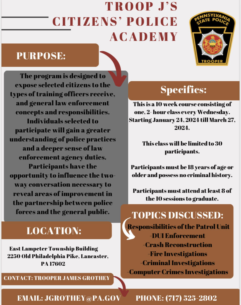 REMINDER Troop J Is Conducting A Citizen S Police Academy Starting   AA1lKLvd.img