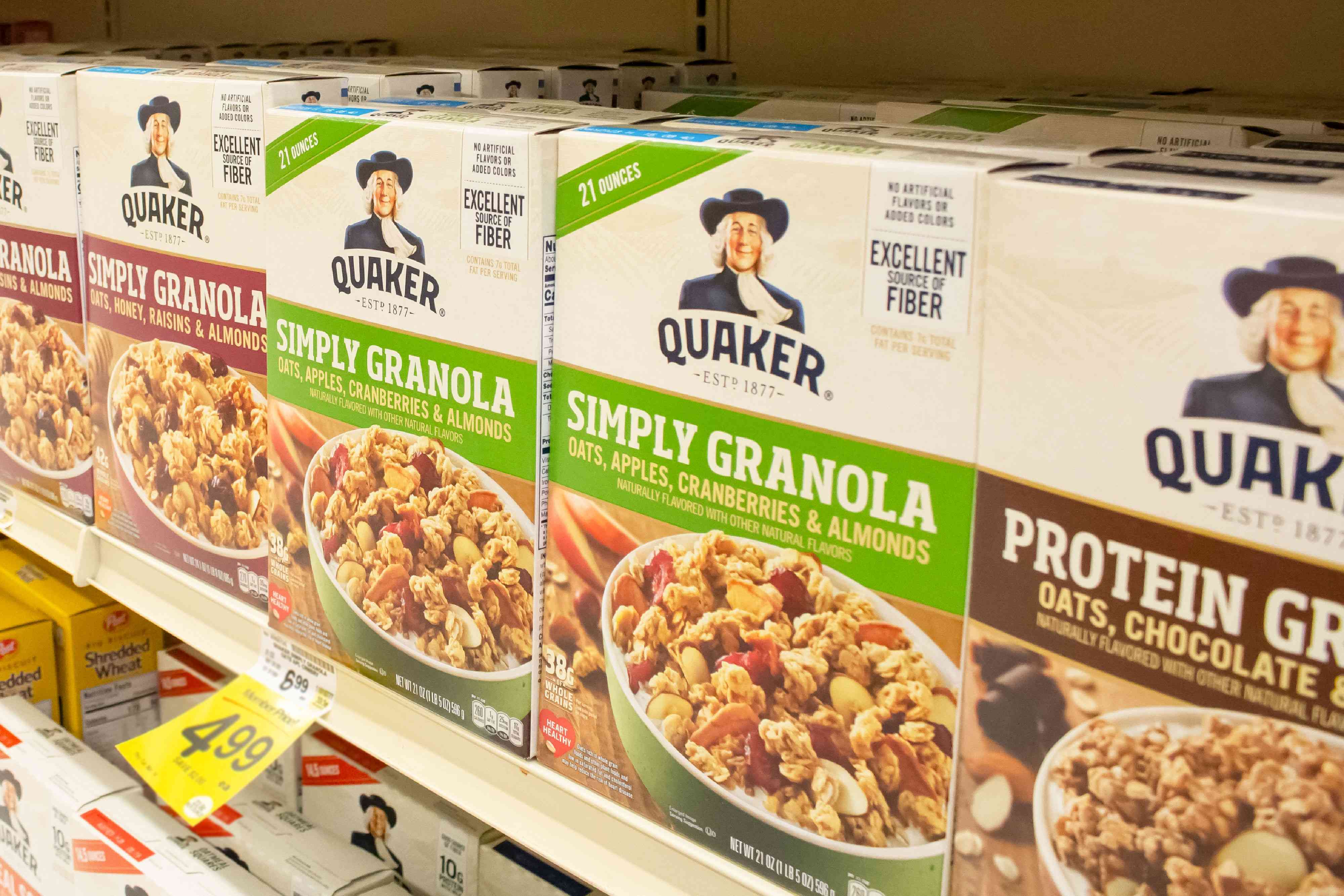 Quaker Oats Recalls Certain Granola Bars And Cereals Due To Potential ...