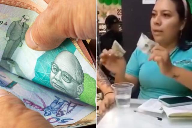 video insólito: mujer en yopal rompió billete de $100.000 porque pensó que era falso