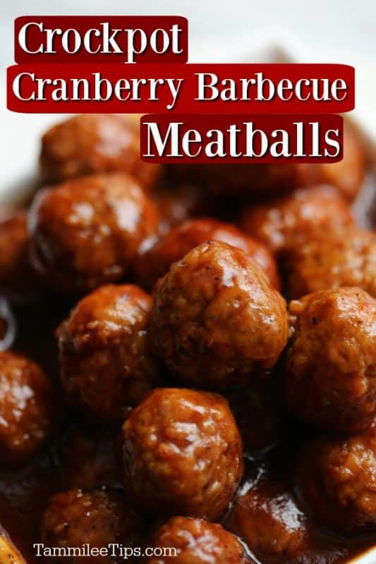 Slow Cooker Cranberry Barbecue Meatballs