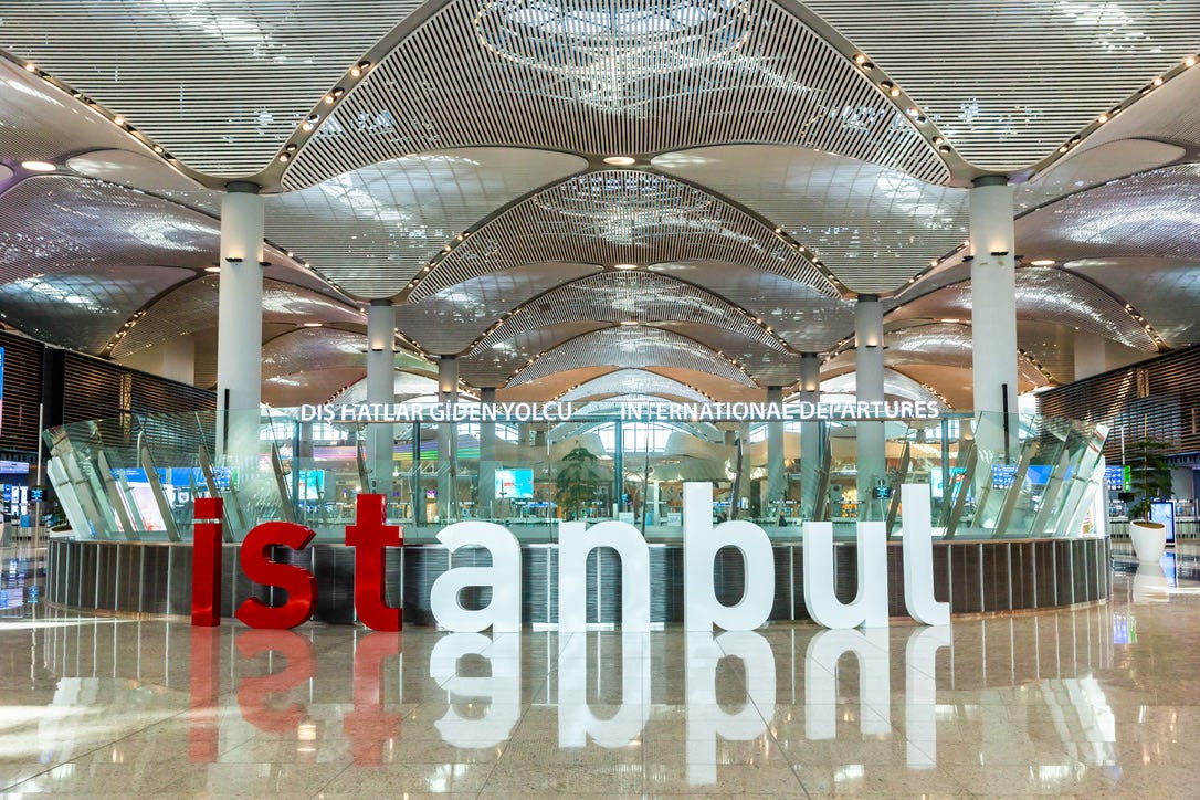 Istanbul Airport ranked No. 7 among the world's busiest airports for 2023. <a>gokcentunc/Shutterstock.com</a>