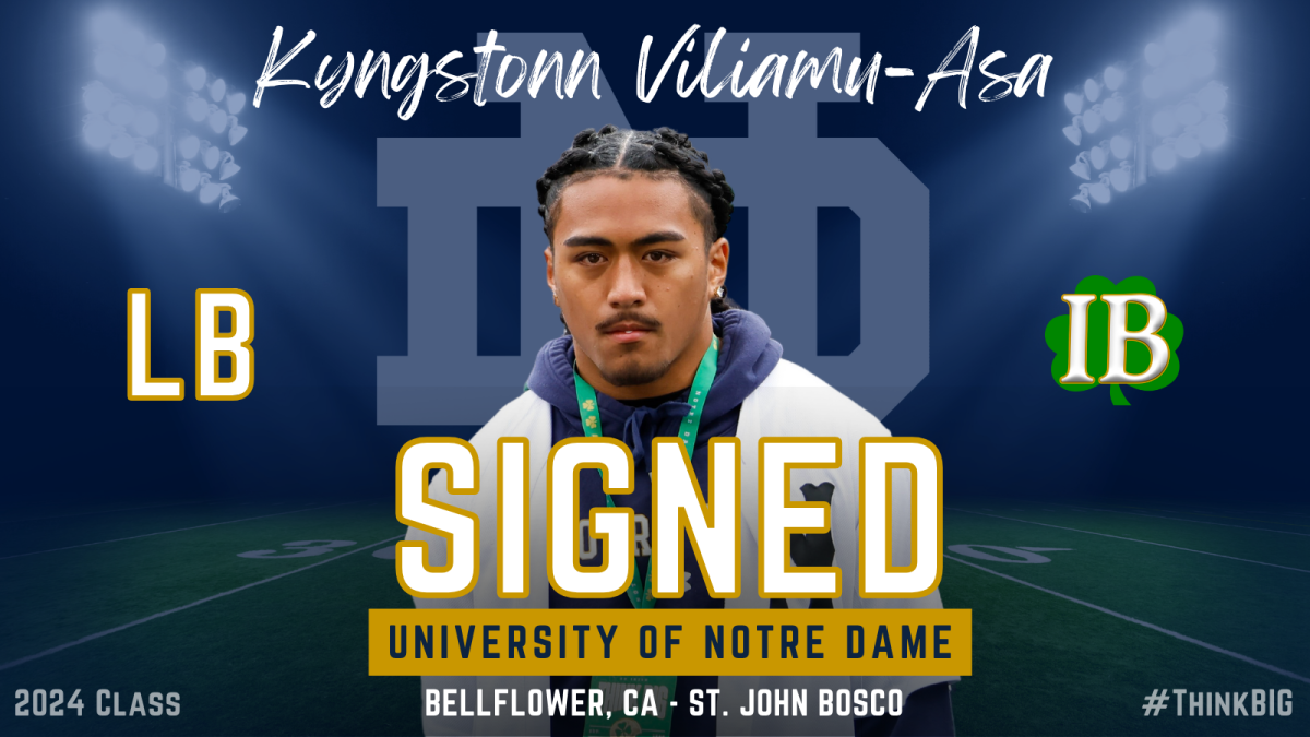 Notre Dame Signs Elite Linebacker Kyngstonn Viliamu-Asa