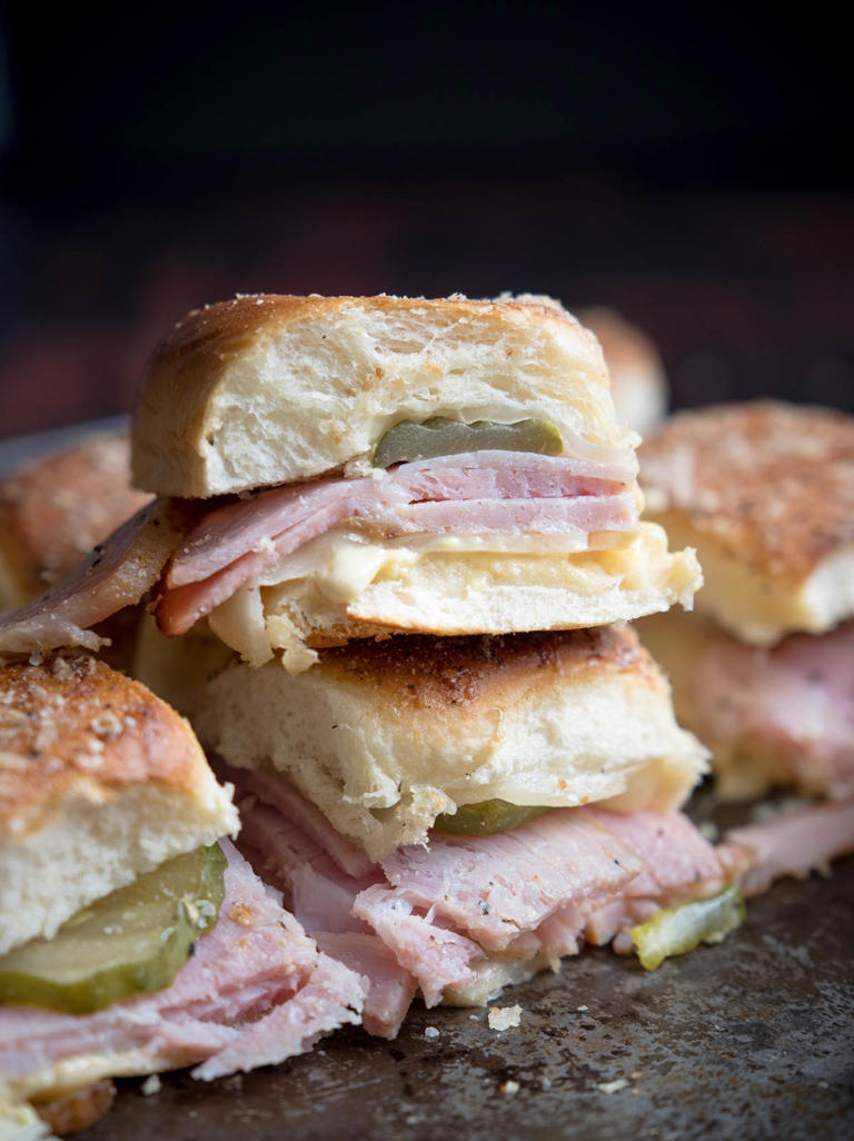 Grilled Ham and Cheese Sliders With Dijon Aioli