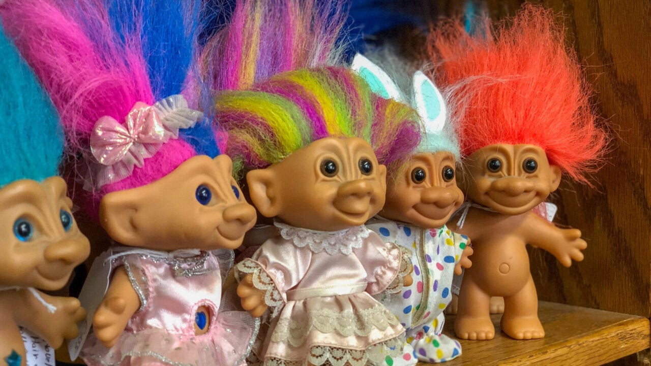 <p>With the honor of being the “World’s Largest Troll Collection” by the Guinness Book of World Records, The Troll Hole Museum in Alliance will not disappoint fans of the toy. Taking an abandoned building and fixing it up, owner Sherry Groom has collected the brightly-colored hair dolls since she was five years old. Today, the museum showcases over 8,000 trolls and has over 25,000 pieces of troll memorabilia. Including a Troll Hall of Fame, Troll Cave, and Scandinavian Trolls history rooms, guests come away with a newfound knowledge of the cute collectible.  </p>