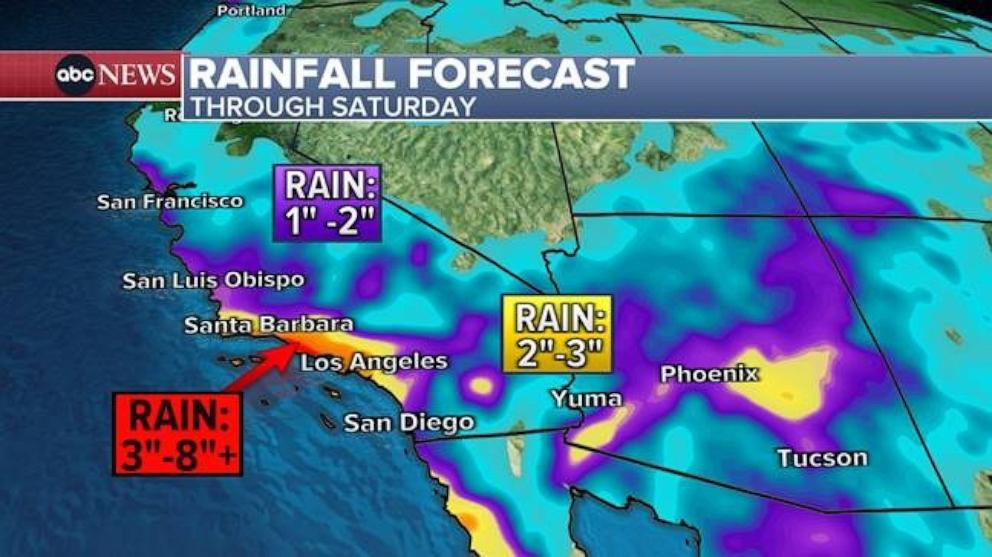 California Braces For Heavy Rain And Possible Flooding Mudslides Latest Forecast 5576
