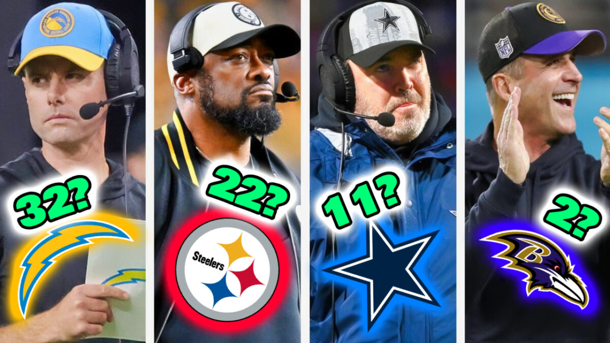 Ranking All 32 NFL Teams Head Coaches From WORST To FIRST After Week 15