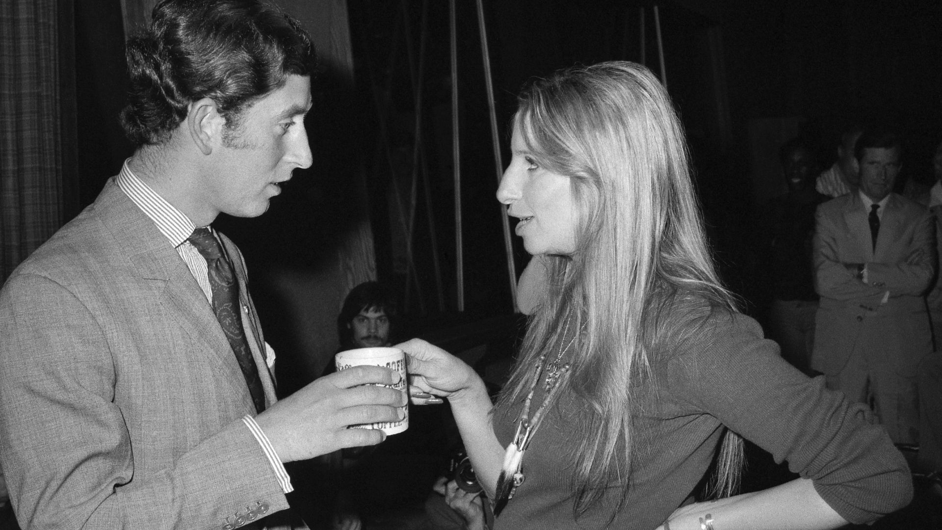 <p>                     They first met on the set of her film Funny Girl in 1974 after it was reported that Charles turned up at the Columbia Studios in Hollywood in the hopes of seeing Streisand. They shared a coffee and rumours quickly spread that the two didn’t just share a friendship but something more, as she became known as the a-list singer that King Charles once had a crush on before marrying Diana.                   </p>