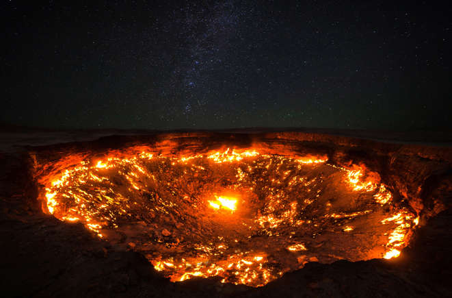 Krater van Derweze (Turkmenistan)