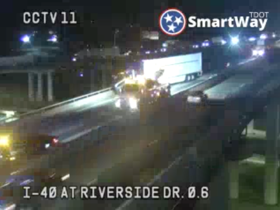 Crash Shuts Down Eastbound Lanes On I-40 Bridge