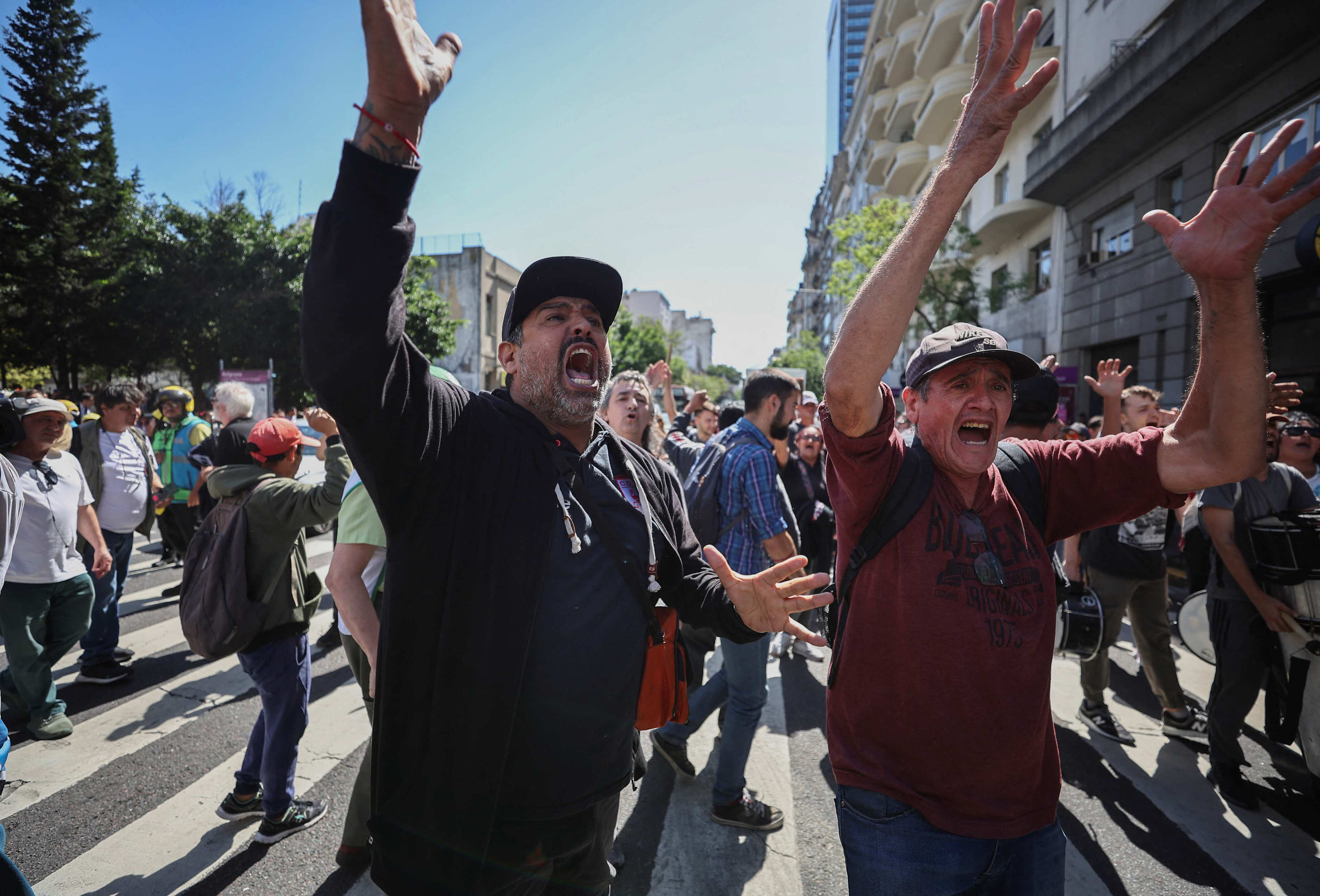 Protests Erupt In Buenos Aires Against Milei's Economic Overhaul