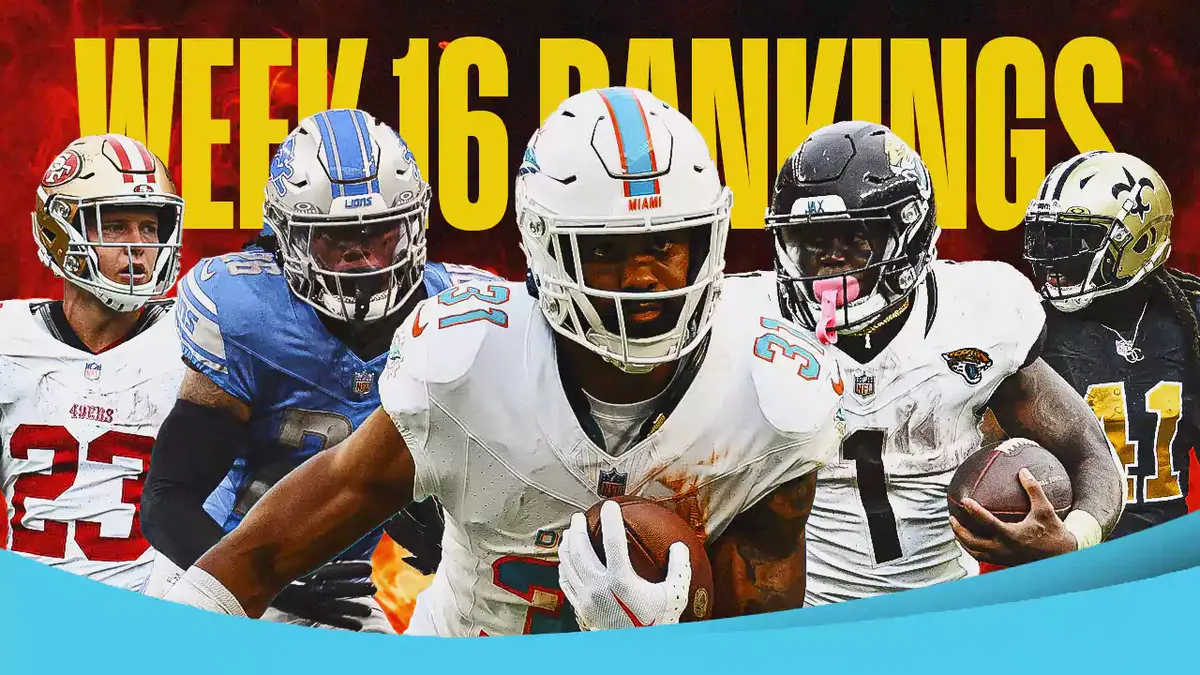 Fantasy Football Running Back Rankings – Week 16 (2023)