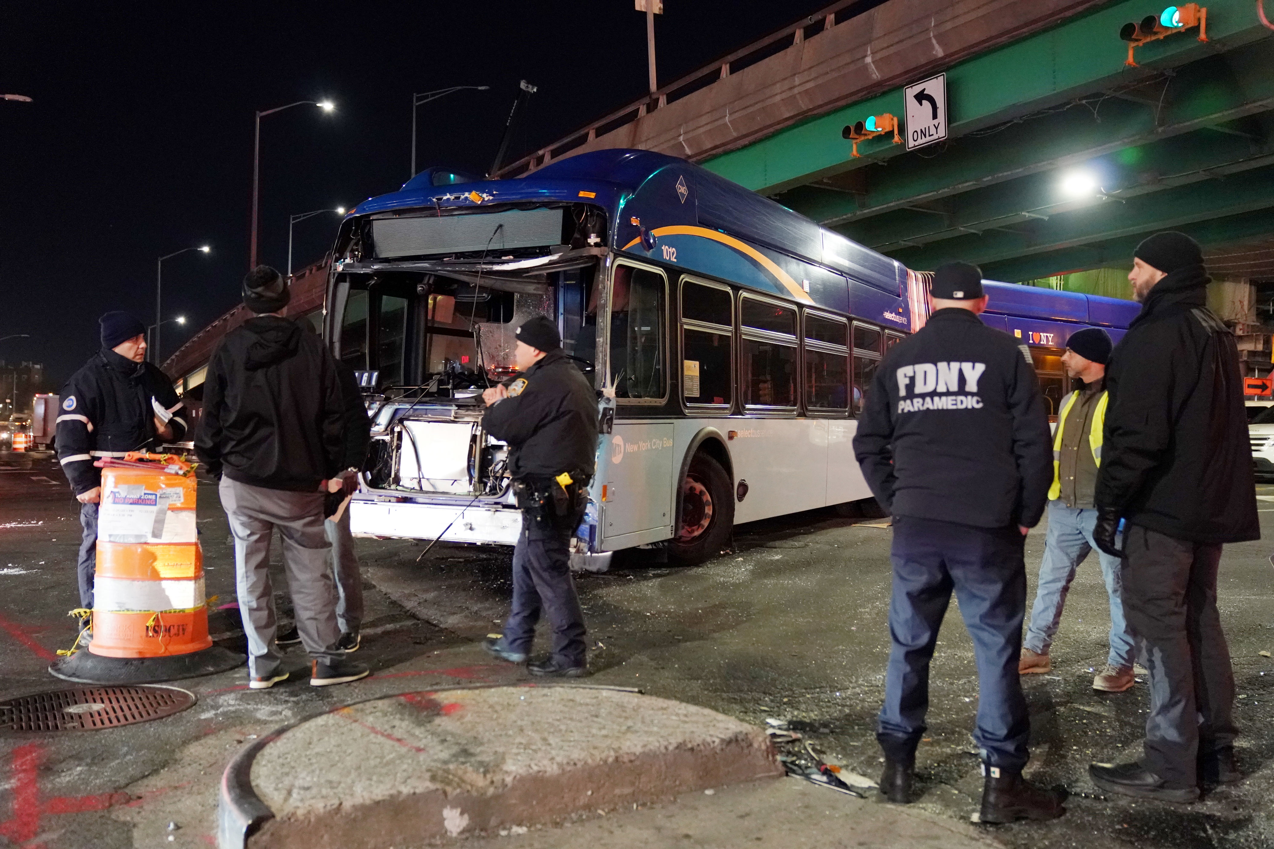 12 Injured When MTA Bus Crashes Into NYC Sanitation Truck In The Bronx ...