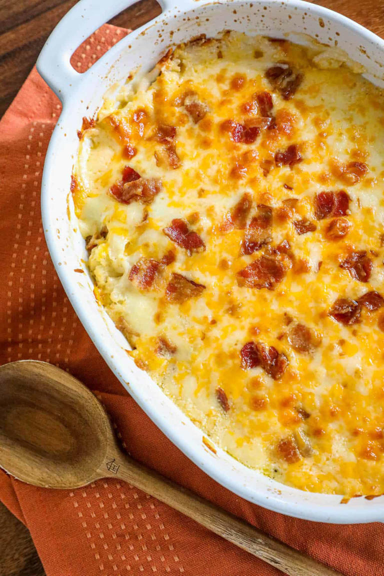 Broccoli Cauliflower Bacon Casserole