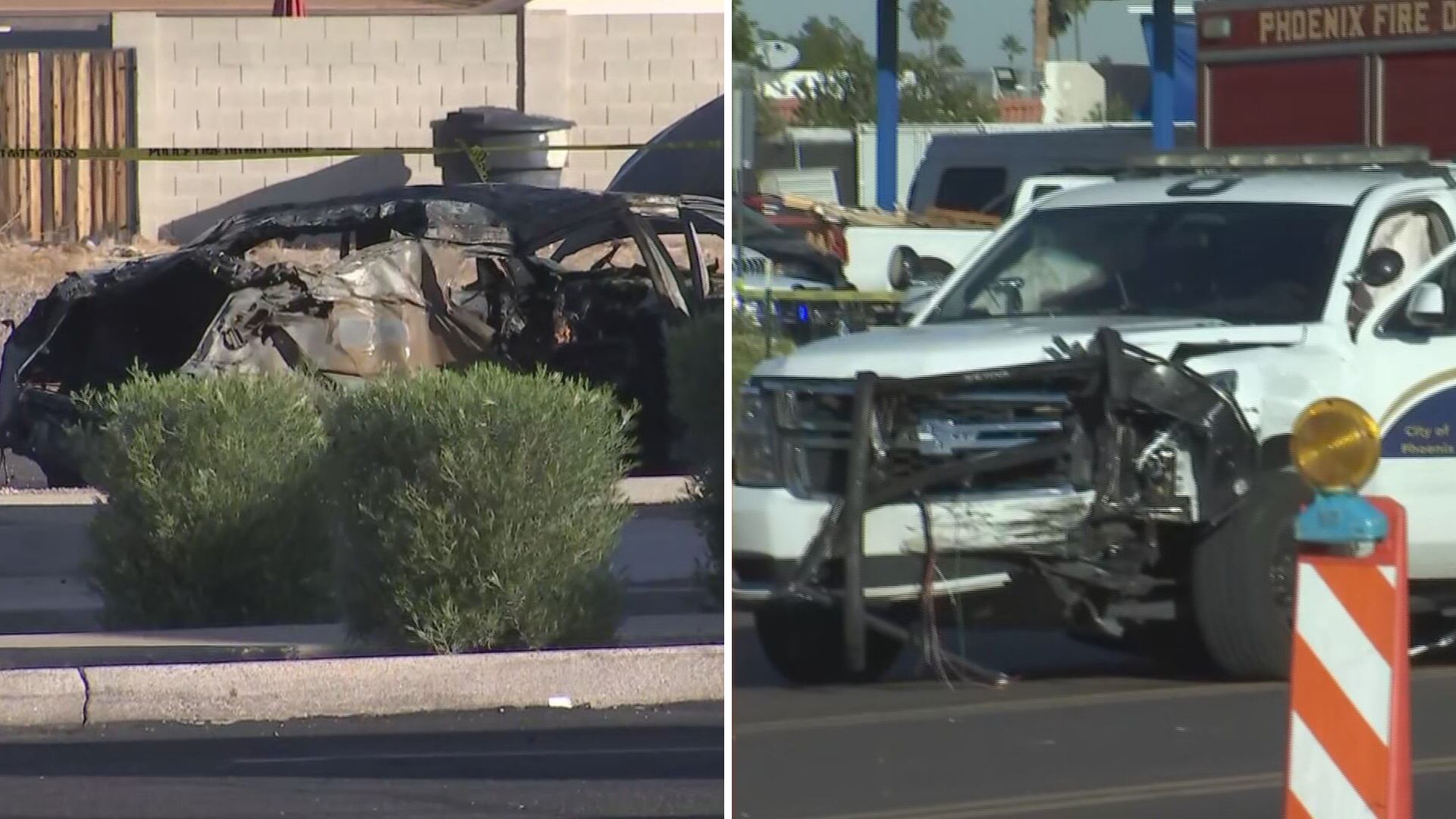 Driver Killed In Crash Involving Phoenix PD Vehicle; Officer And ...