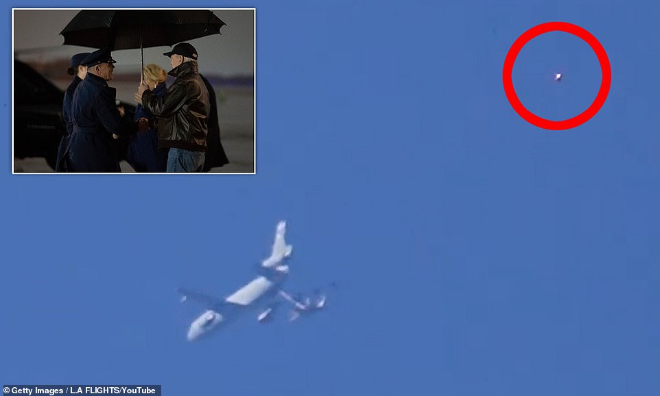 UFO Caught On Camera Hovering Above Air Force 1 In Los Angeles