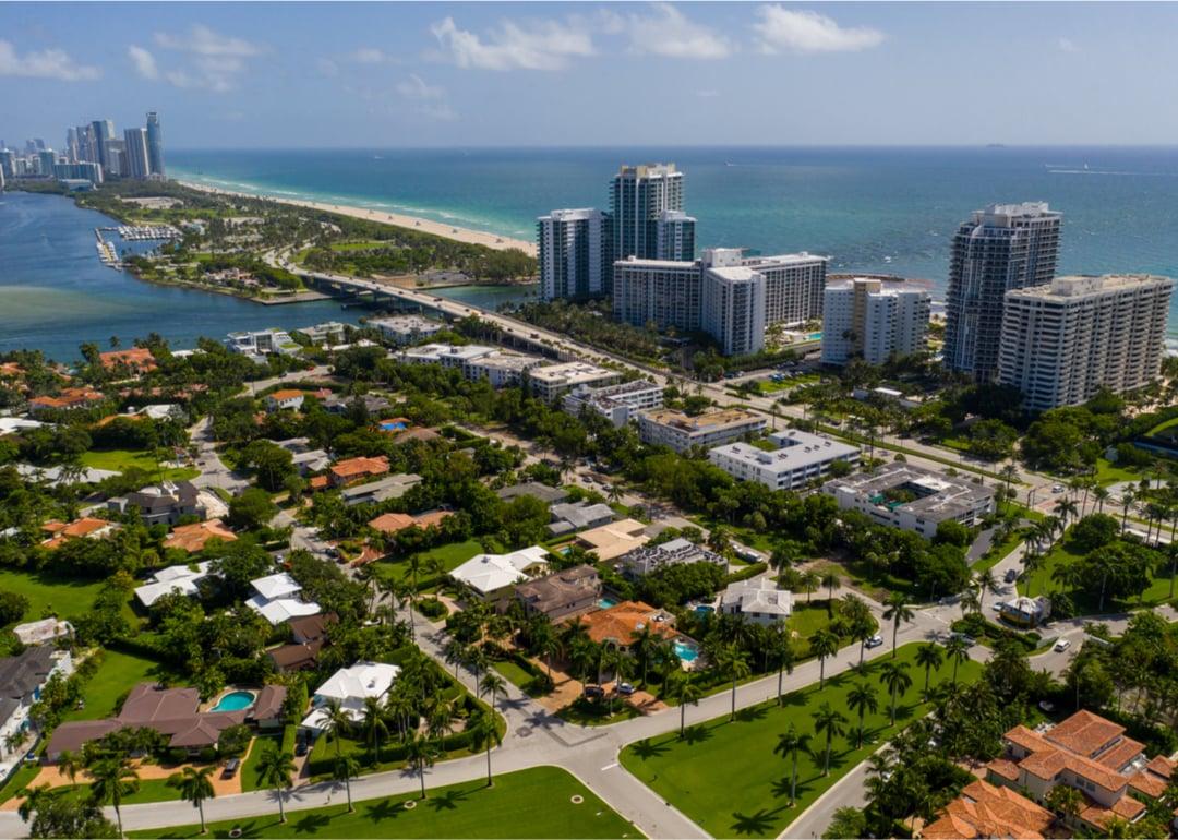 <p>Population: 3,037</p>  <p>Everything about the Miami suburb of Bal Harbour embodies luxury, from its fine dining to its upscale shopping and oceanfront resorts. For those who plan on having an active social life, there are plenty of activities in the area. But residents also have easy access to medical care, including at Miami Beach Community Health Center.</p>