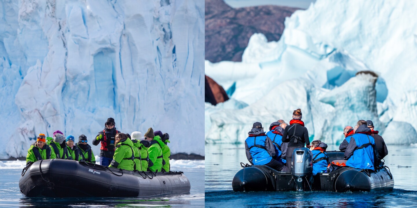 <p>Pop quiz: Which of these photos is in Antarctica and which is the Arctic? (The answer is at the bottom of the article.)</p><p>Left image courtesy of Pia Harboure/Atlas Ocean Voyages; right image courtesy of Tyson Mayr/Aurora Expeditions</p><p>Hiking in a steady snow to the summit of Danco Island off <a class="Link" href="https://www.afar.com/travel-guides/antarctica/guide" rel="noopener">Antarctica</a>, I felt like I had stepped out of an extreme adventure film and straight into a Disney movie.</p><p>After days of sailing through the infamously rough Drake Passage, then in and around storms with winds as high as 100 knots, a welcome calm had set in, allowing one final landing among hundreds of adorable, waddling tuxedo-vested penguins.</p><p>Seemingly oblivious to our presence, many broke away from their colony to climb, parallel to us, up the peak. A few stopped to squabble with each other. Others were more polite and took a bow.</p><p>The encounter highlighted the answer to one of the most obvious questions that inevitably arises as travelers increasingly board a new generation of expedition ships to sail to the ends of the earth: What’s the difference between Arctic and Antarctic cruises?</p><p>Penguins versus polar bears, of course, and how up close and personal you can get with the flightless birds as opposed to the much more elusive majestic white ursine mammal.</p><p>While getting a glimpse of some of the estimated 20 million penguins that inhabit the coastal areas of Antarctica is almost guaranteed, exploring the Arctic is more like heading out on safari. There are many more species to see in the Arctic, they are just harder to find. But that’s part of the adventure.</p><p>There are many other differences between cruising in Antarctica and the Arctic, each with its own subjective pros and cons, including how to get there, the weather, onshore experiences, and the differences in their respective majestic and very dramatic landscapes. So how do you decide which and if one is right for you? Here’s a breakdown of the main difference between cruises in Antarctica and the Arctic, so that you can better choose.</p><p>Even in ships as beautiful and sophisticated as Atlas Ocean Voyages’ expeditions vessels, sometimes there’s no escaping the hardships of the rough seas in Antarctica.</p><p>Courtesy of Atlas Ocean Voyages</p>