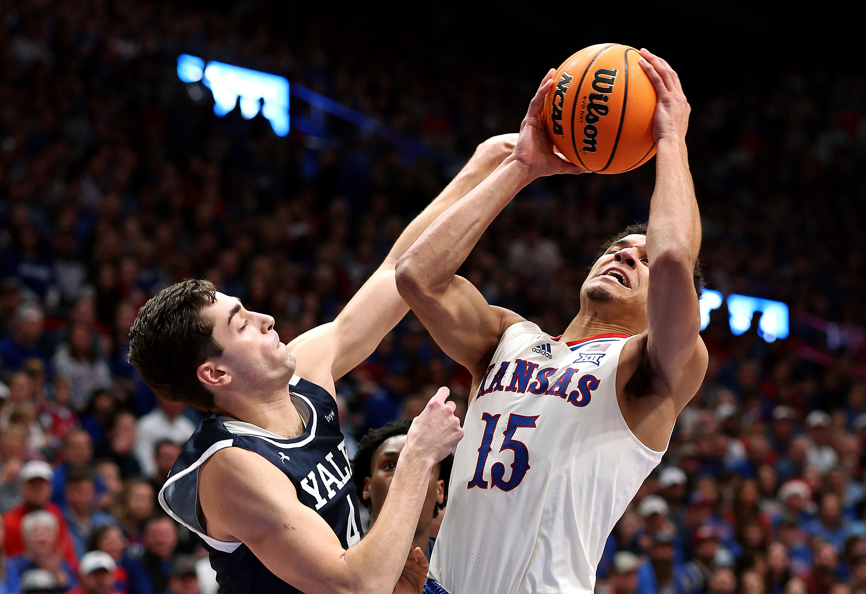 Kevin McCullar Scores Career-high 34 Points As Kansas Beats Pesky Yale ...