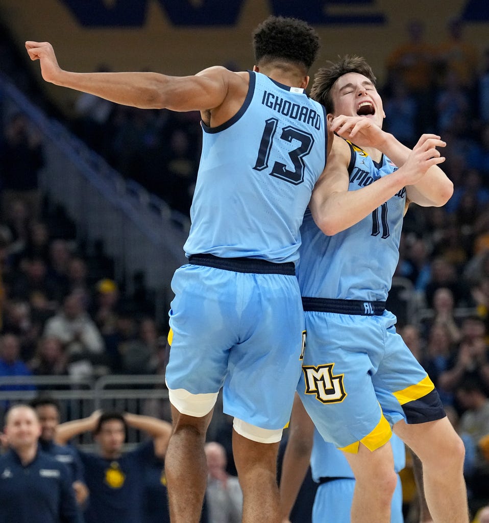 Marquette's Brain Trust Of Shaka Smart, Tyler Kolek And Oso Ighodaro ...