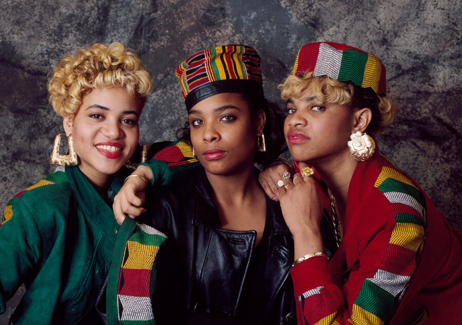 <p>Salt-N-Pepa is one of the first all-female rap groups. Members are Cheryl James ("Salt"), Sandra Denton ("Pepa") and Deidra Roper ("DJ Spinderella"), who was just 15 years old when she replaced Latoya Hanson in 1987. In 1995 they won a Grammy Award for Best Rap Performance by a Duo or Group.</p> <p>At a time when rap was known for misogynistic lyrics, Salt-N-Pepa took the power and openly sang about attraction, intimate moments, and men in their music. Hits include "Push It" and "Shake Your Thing." </p>