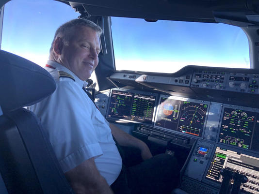 Retired Delta Air Lines pilot Mark Stevens captained five different aircraft during his time at the airline. Courtesy of Mark Stevens