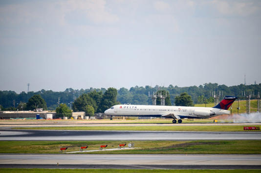 Delta no longer flies the MD-88 aircraft (pictured), nor does it fly the three-engine Boeing 727 that Stevens also captained. CarterAerial/Shutterstock