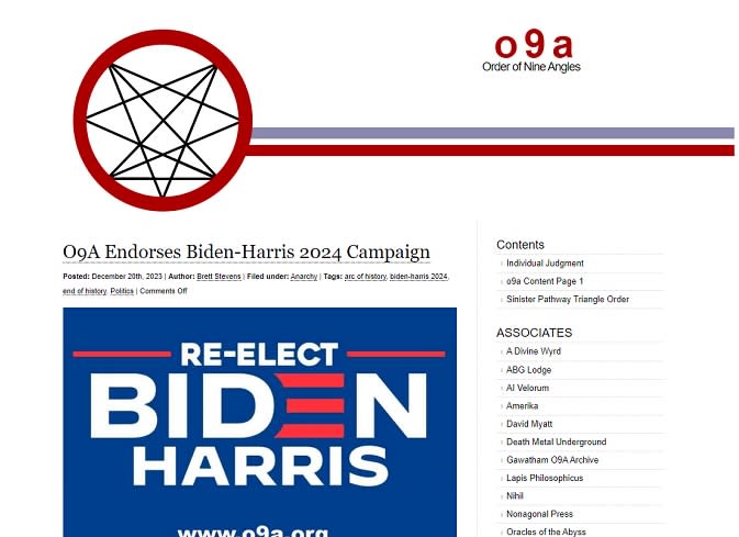 Satanic Terrorist Cult Makes 2024 Endorsement Only Biden Harris Can   AA1lYIpQ.img