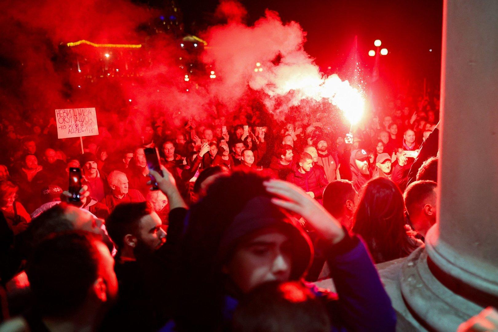 Tumulte Bei Protest Gegen Mutmaßlichen Wahlbetrug In Belgrad