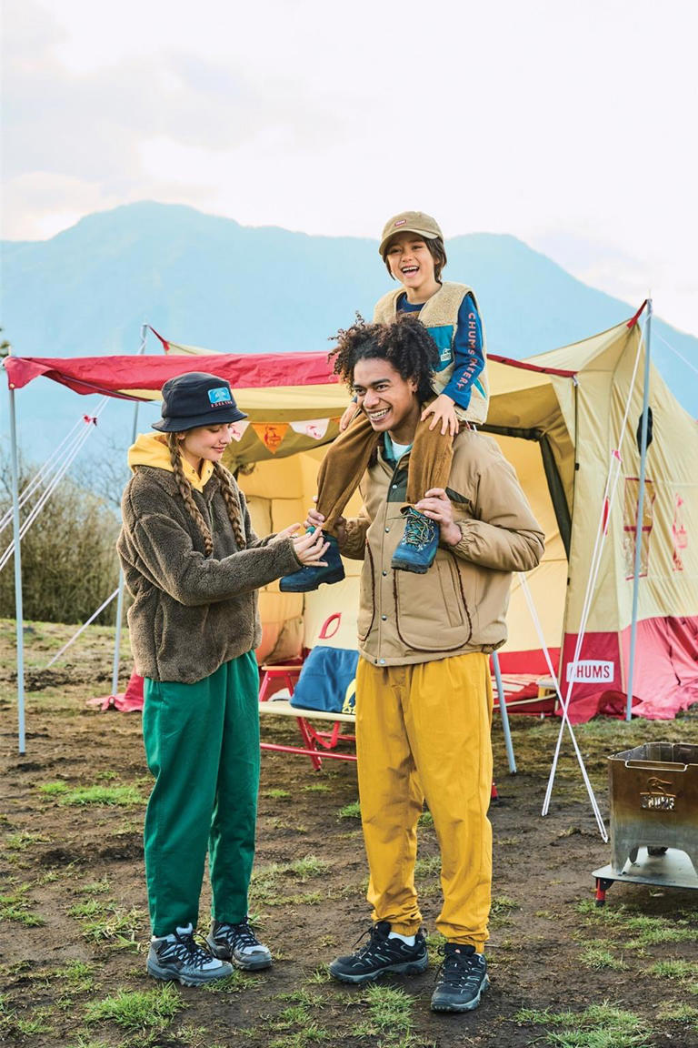 GO WILD主推美國露營品牌CHUMS的「毛絨泰迪外套」，兼顧保暖防風需求。（GO WILD提供／朱世凱台北傳真）