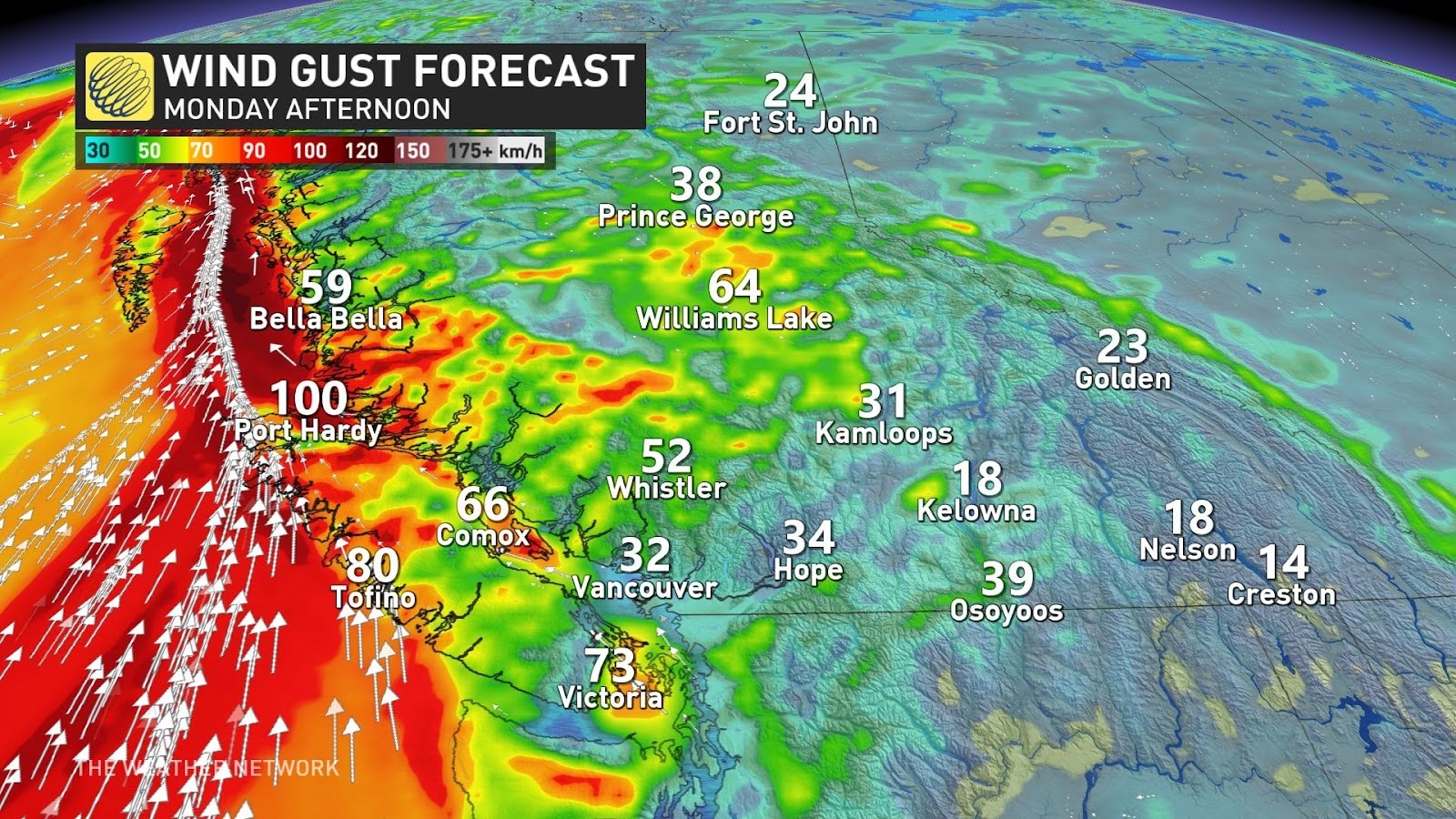 High Winds Threaten Christmas Day Power Outages In B.C.