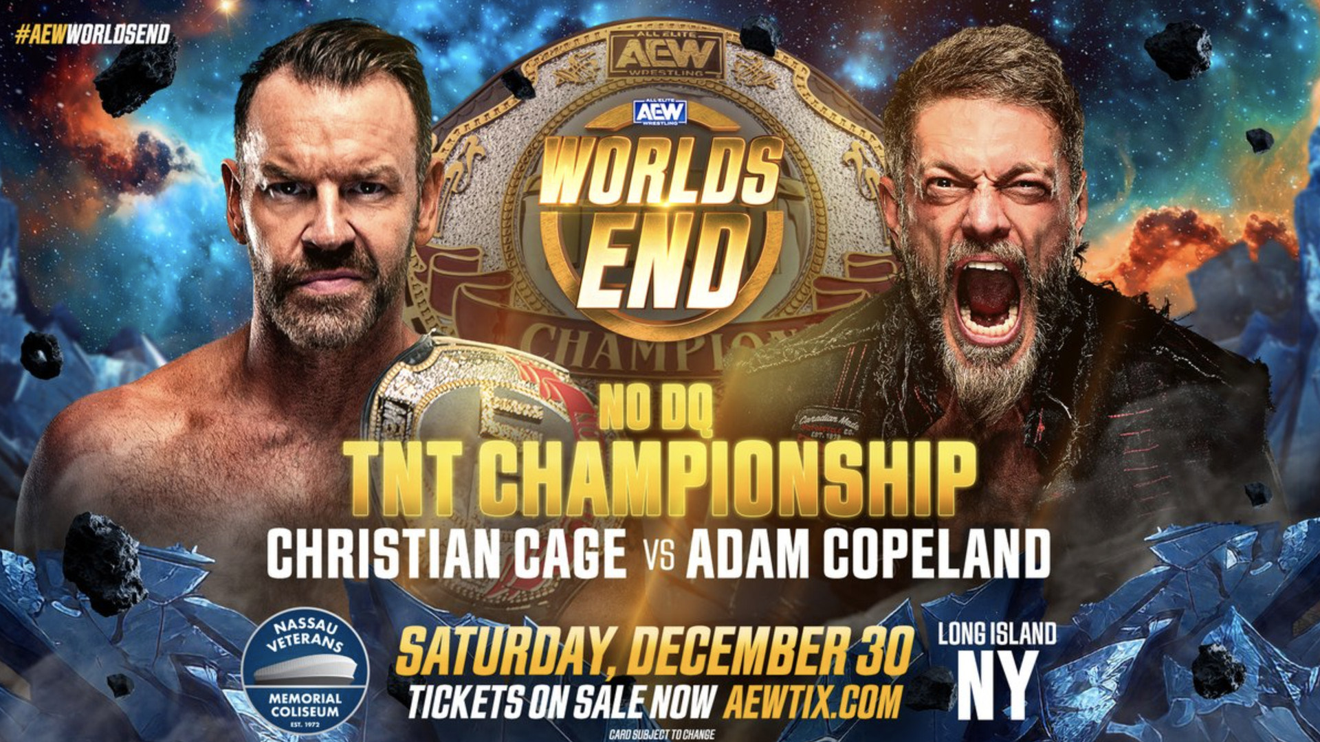 AEW Worlds End PPV card Four more title fights finalized