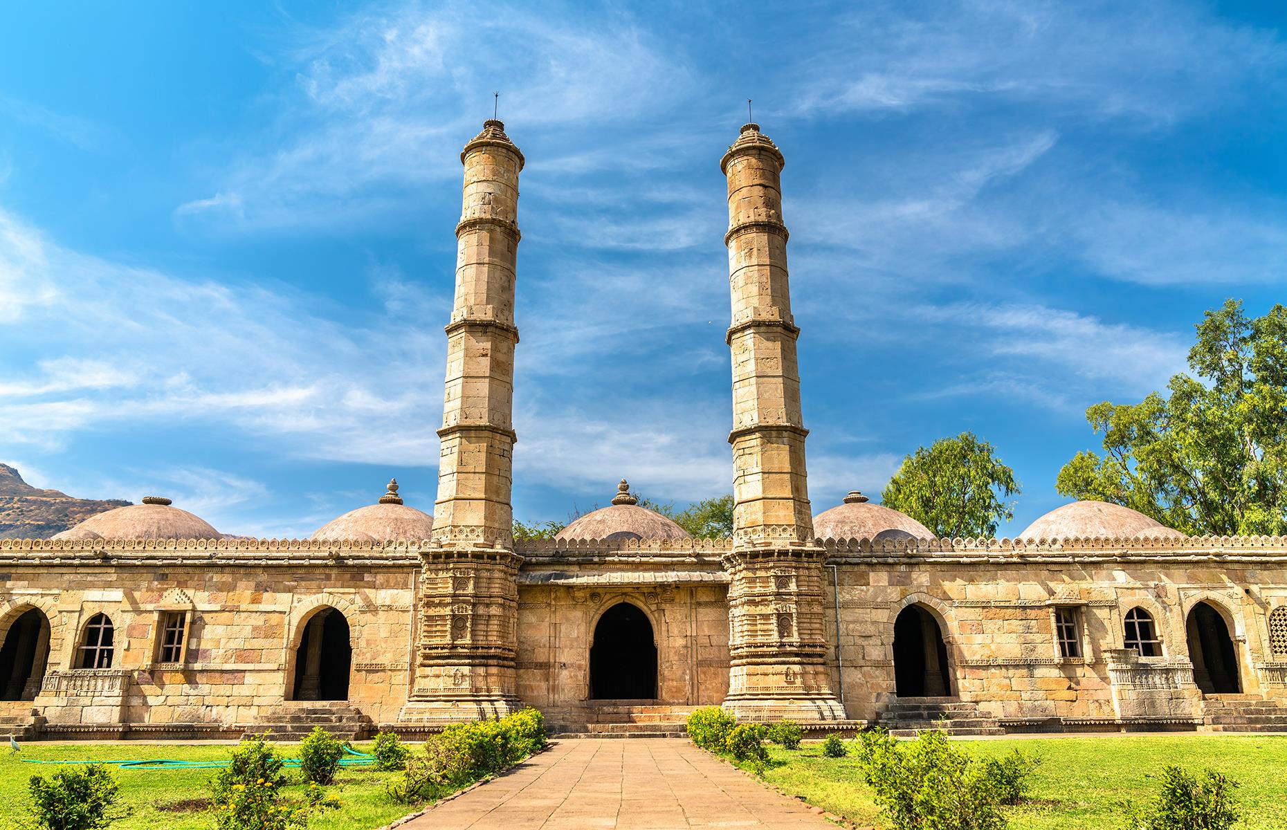 <p>The atmospheric ruins of this deserted ancient city are surprisingly little visited by tourists. An intriguing blend of Islamic, Hindu, and Jain traditions, the vast complex of Gujarat’s medieval capital houses numerous temples, mosques, and fort walls.</p>
