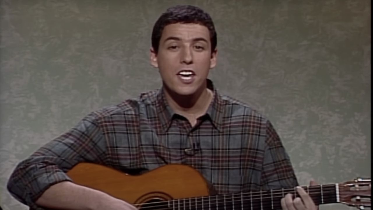 <p>                     Possibly one of Sandler's best songs that he has sung is "Thanksgiving Song," a song that celebrates Thanksgiving. In this song, Sandler says, "A turkey for me, a turkey for you, let's eat turkey in a big brown shoe." The line doesn't make sense because who's eating turkey in a shoe? But it makes me laugh every time.                   </p>