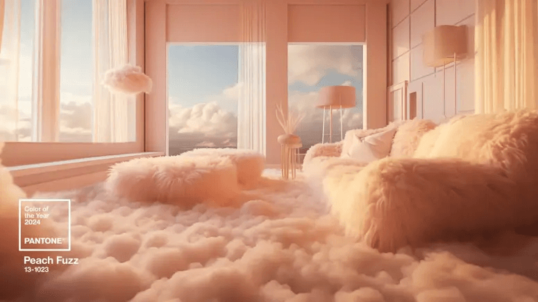 peach fuzz is pantone's 2024 color of the year