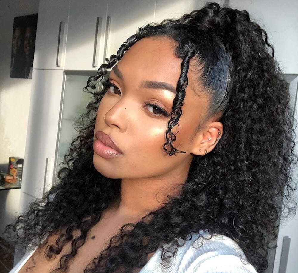 10 trendy half up half down hairstyles with weaves to try out