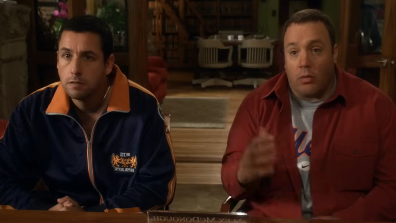 <p>                     In the film <em>I Now Pronounce You Chuck and Larry,</em> Sandler and Kevin James star as two firefighters who pretend to be a gay couple and get married so their children can get healthcare. They have a "couple's spat" where Chuck openly says to Larry, "Every time I laughed at one of your jokes, I was faking it," to which Larry responds, "You monster!" Gets me every time.                   </p>
