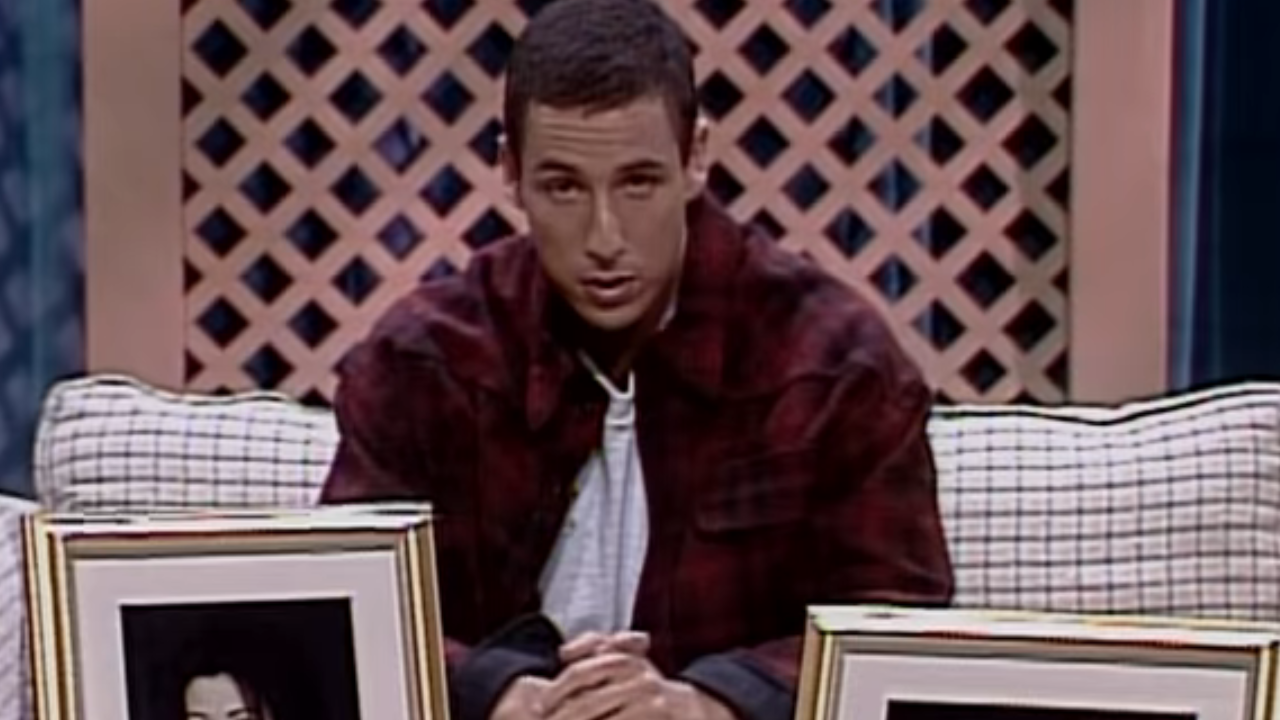 <p>                     During a sketch called "The Denise Show" on <em>Saturday Night Live</em>, Adam Sandler played Brian, who was hosting a show to mourn the loss of his relationship with Denise (another character). And before he begins the show, he says, "She ripped open my chest and pulled out my heart, but it's fine."                   </p>                                      <p>                     Ouch, but so funny because who hasn't gone through a breakup that bad?                   </p>