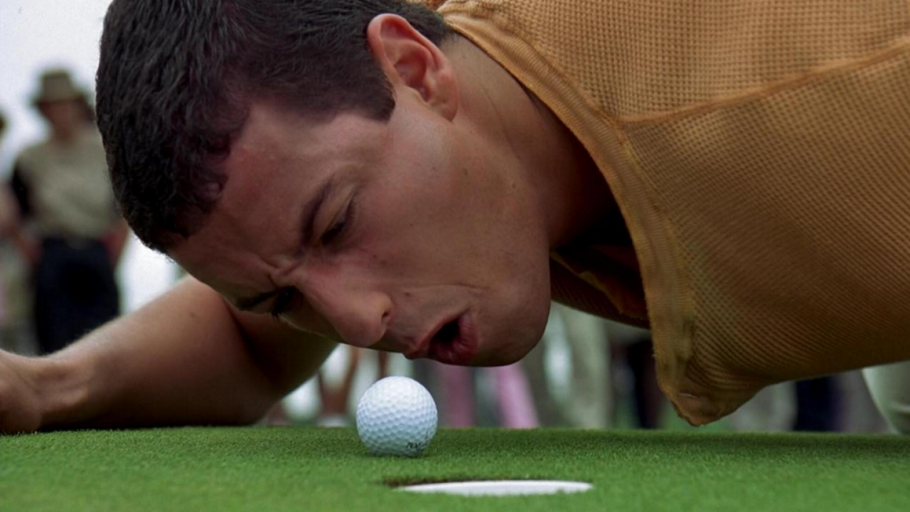 <p>                     If you've ever played golf of any kind, you've had this feeling. In <em>Happy Gilmore, </em>a story about an amateur golfer entering a tournament to win money for his grandmother, Sandler's character, Happy, grows frustrated when a ball does not go in the hole. In front of several people, he screams at the ball, "Why didn't you just go HOME? That's your HOME! Are you too good for your HOME? Answer me!" You can't help but laugh.                   </p>
