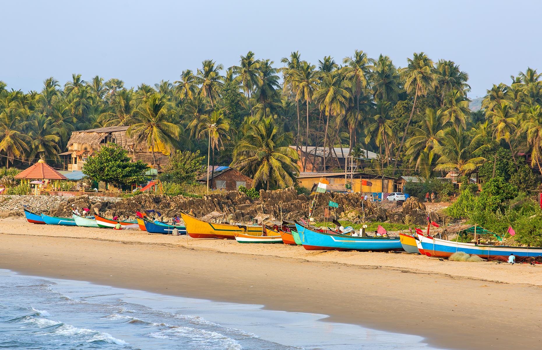 Known to Indians as a sacred pilgrimage site, Gokarna has a different appeal to foreigners: its wide, sandy beaches. Backed by palms, the glorious fine yellow sand here is lapped by the warm Indian Ocean, and come evening, the sunsets are spectacular. Stop here for a coconut water fresh from the tree and watch the sky blaze myriad colors at dusk.