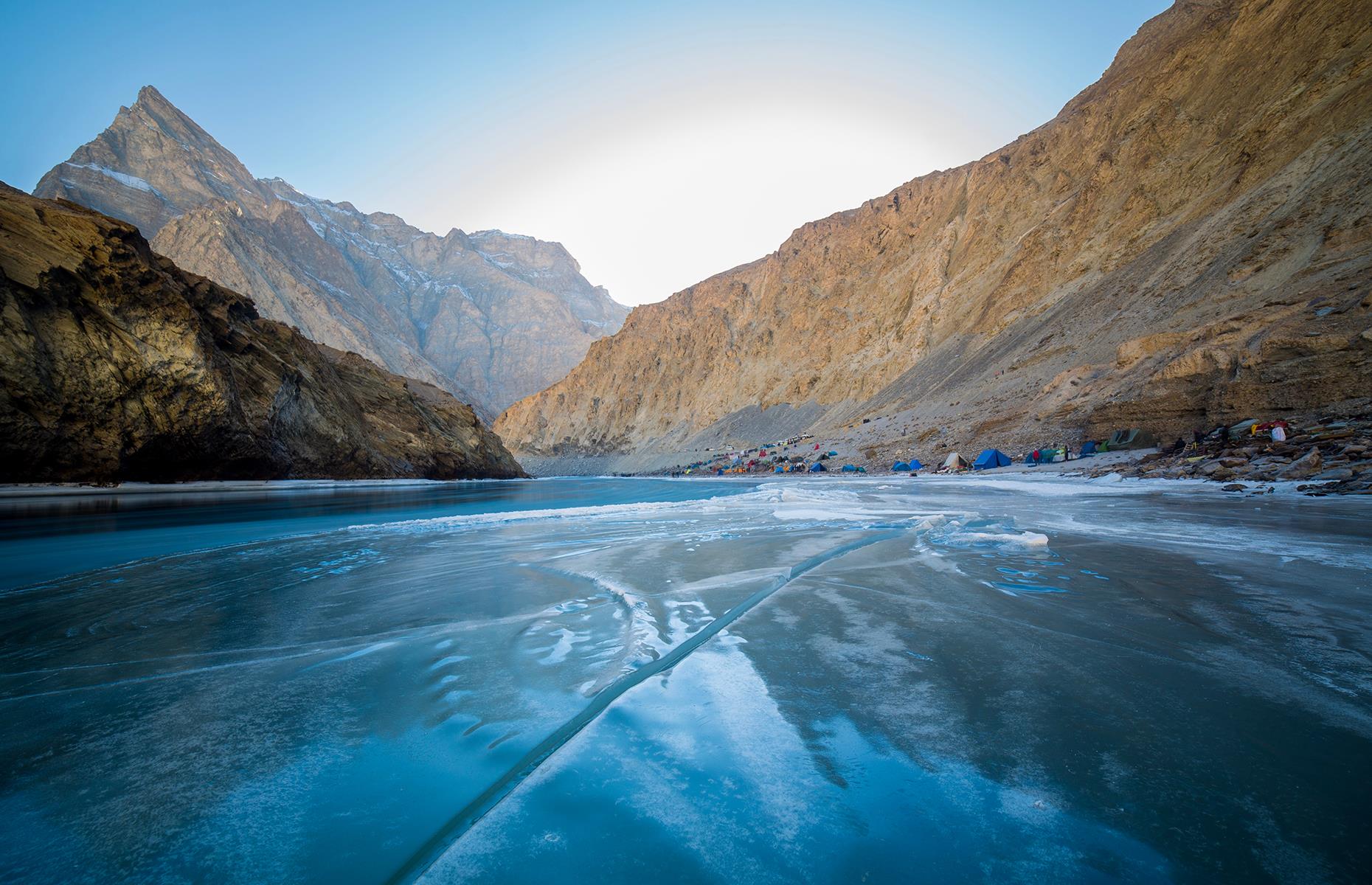 <p>Fancy walking along a frozen river in the Himalayas? Only for the brave, the Chadar Trek is a wild adventure. There's nothing quite like it in the world, as hikers take to the frozen surface of the Zanskar River to tour Ladakh's majestic mountain scenery.</p>  <p>The hike passes remote villages and caves, and there's even a chance you'll see a snow leopard.</p>