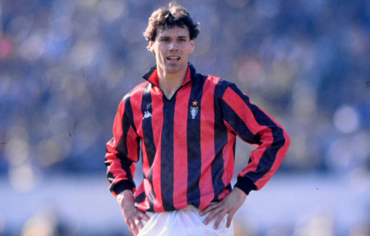 <p>Van Basten, a prolific striker, played for AC Milan from 1987 to 1995. He led the team to three Serie A titles and two European Cup victories. Van Basten’s incredible goal-scoring ability, especially memorable with his acrobatic strikes, established him as one of the greatest forwards in Milan’s history.</p>