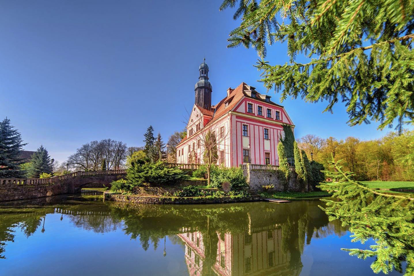 It's rare to find a pink—yes, pink—castle. This historic spot located in the Legnica area of Poland is set up more as a B&B than a typical Airbnb castle and the hosts live on the ground floor. Rent any of the five double rooms covered in traditional wallpaper, each with their own private, modern bathroom. The property is a real treat for animal lovers: You'll see dogs, cats, birds, fallow deers, and more in the beautiful private forest. $418, Airbnb (Starting Price). <a href="https://www.airbnb.com/rooms/868721?irgwc=1&irclid=2QtXMuWh4xyIR4lR3A15t2IMUkGTDmUyk1cN0A0&ircid=4273&sharedid=&af=49497874&iratid=9627&c=.pi73.pk4273_1297866&irparam1=&source_impression_id=p3_1647363459_1o95%2FA8Bd5jRLXII%27">Get it now!</a><p>Sign up to receive the latest news, expert tips, and inspiration on all things travel</p><a href="https://www.cntraveler.com/newsletter/the-daily?sourceCode=msnsend">Inspire Me</a>