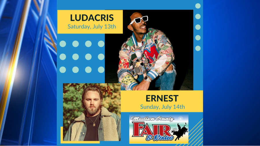 Madison County Fair announces Ludacris, Ernest for 2024 concerts