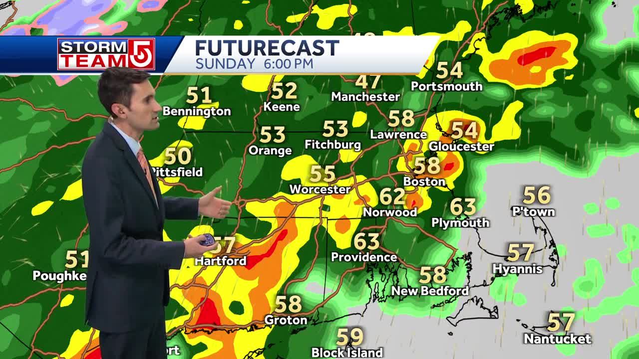 Video: Heavy Rain, Gusty Winds In Mass. From Weekend Storm