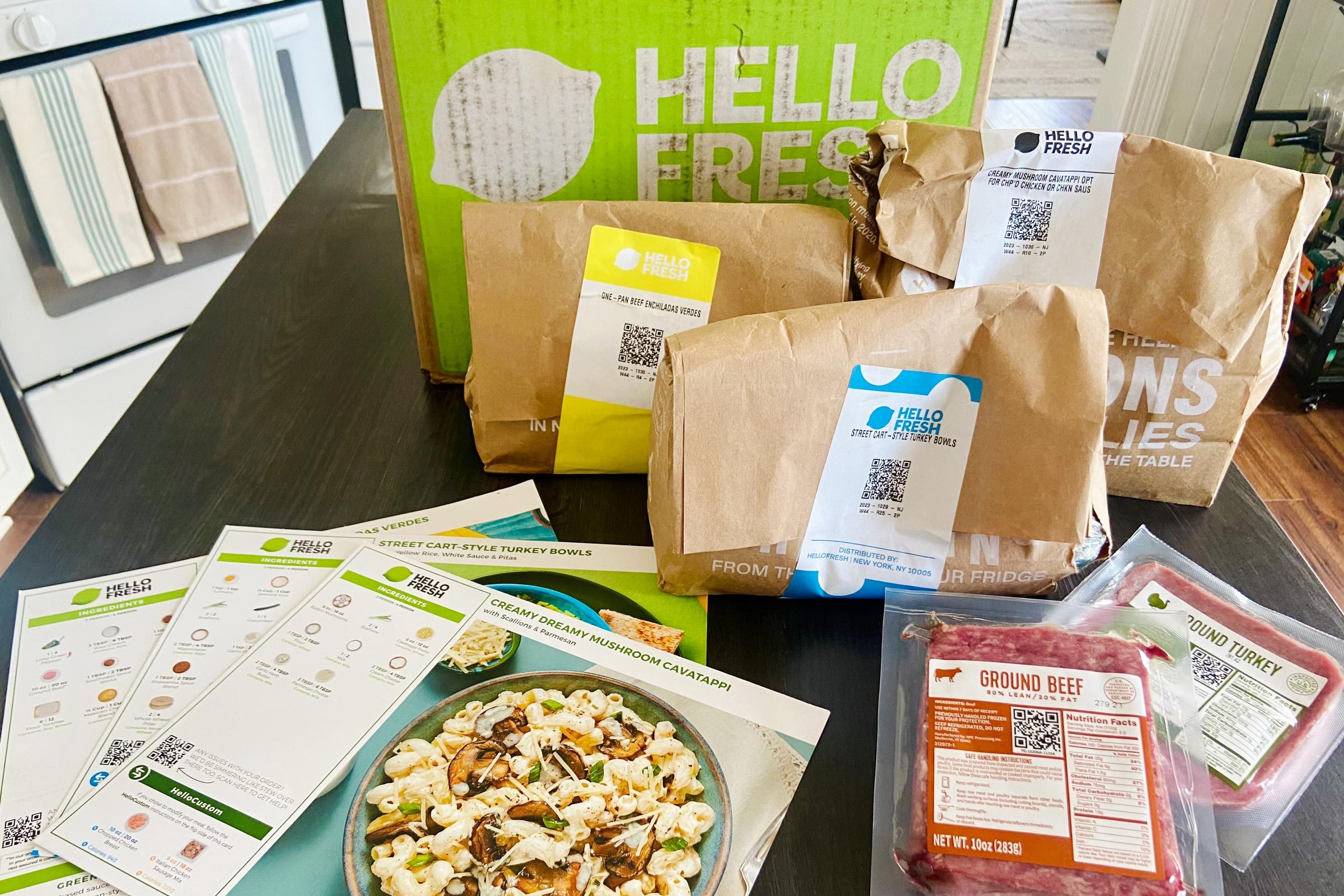 <h3>HelloFresh</h3> <p><a href="https://www.hellofresh.com/" rel="noopener noreferrer">HelloFresh</a> is one of the most trusted meal kits, and it's been around for years. It offers a variety of meals for both novices and kitchen veterans. Plus, the servings are on the more affordable side. What's newer, though, is the HelloFresh market, which elevates a HelloFresh subscription to a truly custom experience. The market sells breakfast items, side dishes, snacks, beverages and even fresh produce. These add-ons then arrive in the same box as the other recipes and come from an array of popular brands and vendors.</p> <p>Our tester, <a href="https://www.tasteofhome.com/author/ahigley/">Annamarie Higley</a>, was really impressed with the Street Cart-Style Turkey Bowls: "All the components came together for an interesting, unexpected and texturally exciting dish," she says. "Maybe it’s because I’m partial to Middle Eastern food, but this meal was easily my favorite of the bunch." Same goes for the Creamy Dreamy Mushroom Cavatappi she sampled.</p> <p>In all, Annamarie was blown away by the service's flavorful meals, according to her full <a href="https://www.tasteofhome.com/article/hellofresh-meal-prep-service-review/">Hello Fresh review</a>. It's ideal for busy weeks when you want the convenience of takeout but the nutrition of a home-cooked meal. File it under <a href="https://www.tasteofhome.com/collection/food-delivery-service/">food delivery services</a> to gift a busy loved one.</p> <h3><strong>Pros</strong></h3> <ul> <li class="">Affordable price point</li> <li>HelloFresh market</li> <li>Strong recipe variety</li> <li class="">Easy-to-follow recipes with accurate cook/prep times</li> <li class="">Appropriate portion sizes</li> </ul> <h3><strong>Cons</strong></h3> <ul> <li class="">Not always the freshest ingredients</li> <li class="">Considerable cleanup</li> </ul> <p class="listicle-page__cta-button-shop"><a class="shop-btn" href="https://www.hellofresh.com/">Shop Now</a></p>