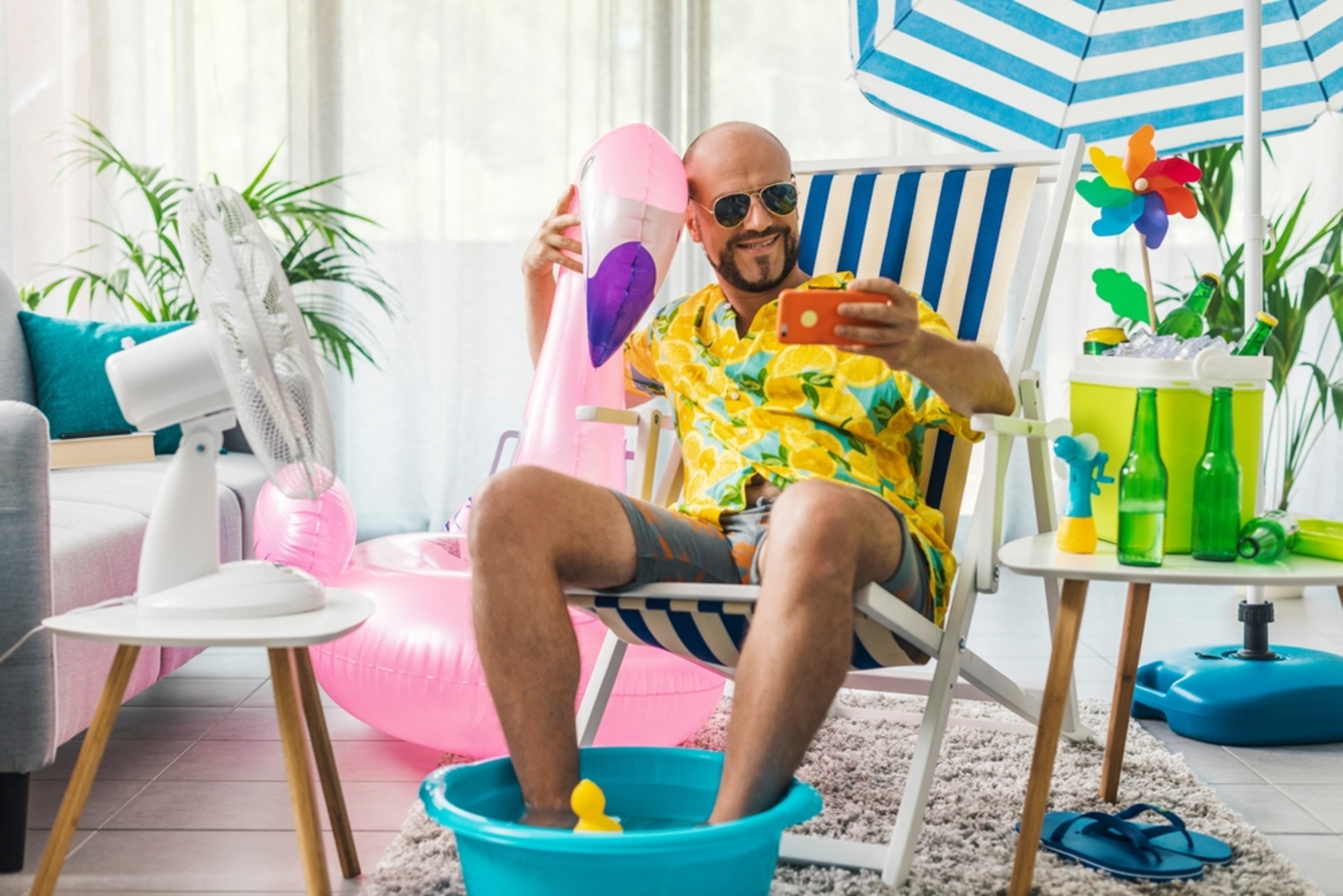 <p>If a vacation isn't in the cards, try a staycation! Make a list of the activities you love to do in your city, plus new things you've never experienced, and spend a day exploring. Or simply stay at home with a few activities, or set up your own pool vacation in the comfort of your living room. </p><p>You may also like: <a href='https://www.yardbarker.com/lifestyle/articles/protein_packed_foods_that_will_help_fuel_your_muscles_120823/s1__34248305'>Protein-packed foods that will help fuel your muscles</a></p>