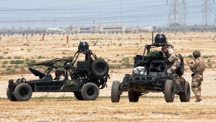 <p>The Desert Patrol Vehicle, formerly known as the Fast Attack Vehicle, is a sandrail-like vehicle that boasts high-speed and light armor. It first saw combat during the Gulf War in 1991 and played a vital role in Operation Desert Storm, with a maximum speed of over 60 mph (almost 100 km/h).</p>