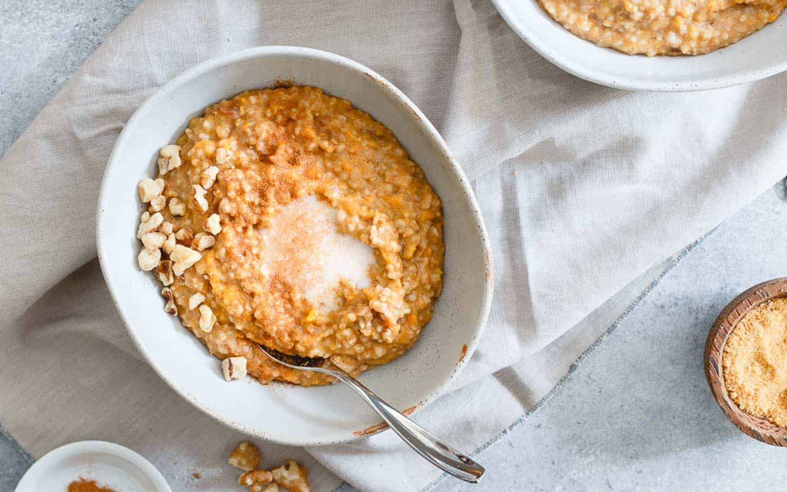 <p>Prepare these sweet potato steel cut oats in your Instant Pot with golden raisins and spices for a warm, easy breakfast. Set it the night before for a hassle-free morning.<br><strong>Get the Recipe: </strong><a href="https://www.runningtothekitchen.com/instant-pot-sweet-potato-steel-cut-oats/?utm_source=msn&utm_medium=page&utm_campaign=msn">Instant Pot Sweet Potato Steel Cut Oats</a></p>
