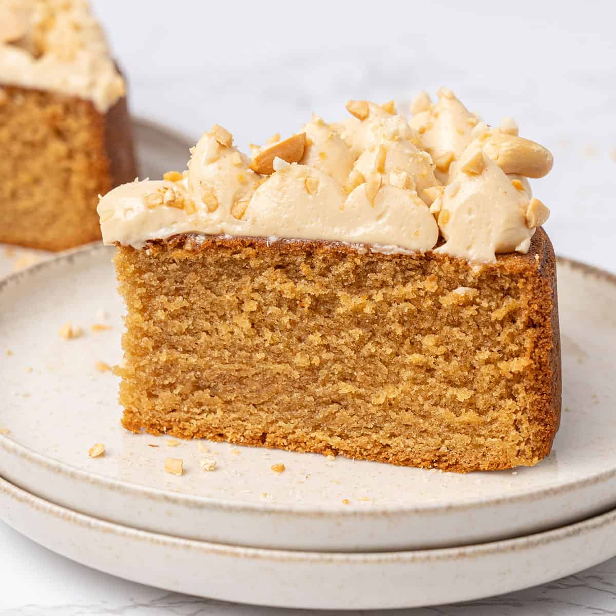 <p>If you have been searching for the ultimate<a href="https://www.spatuladesserts.com/peanut-butter-cake/"> <strong>peanut butter cake</strong> </a>recipe that will be the talk of the town, look no further! This showstopper peanut butter cake is made with moist, fluffy sponge cakes and is topped with a smooth and creamy peanut butter cream cheese frosting. Equally old-fashioned and modern, this peanut butter cake is perfect for a special occasion or a casual afternoon snack. Who knew that putting peanut butter in cake could be so good?</p><p><strong>Go to the recipe: <a href="https://www.spatuladesserts.com/peanut-butter-cake/">Peanut Butter Cake</a></strong></p>