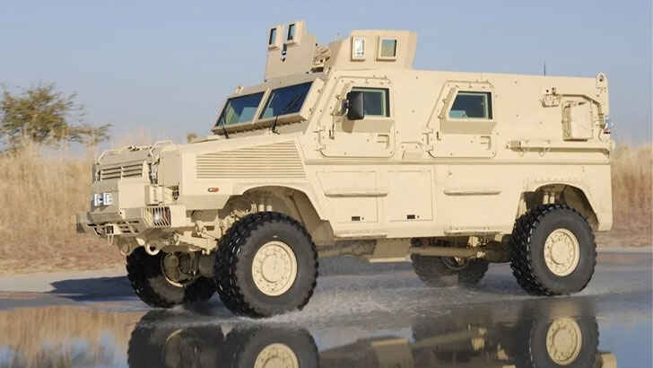 <p>On our list of military vehicles, the RG-31 Nyala is one of the most robust. This 4×4 vehicle is heavily armored to provide protection against various threats, including small-arms fire and roadside bombs that can destroy tanks. Despite its heavy armor, the RG-31 is efficient and can transport up to nine crew members plus a driver. Its diesel engines are powerful, with the most robust model capable of generating over 400 horsepower.</p>